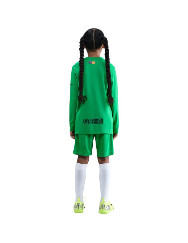 Spodenki dla dzieci nike fc barcelona 2025/26 stadium goalkeeper zielone hq0475 310