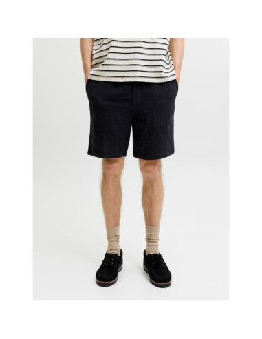 Jack&jones męskie szorty jpstjaiden coba stripe jog shorts reg sn 12274413 black