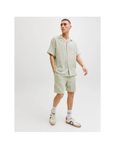 Jack&jones męskie szorty w paski jpstjaiden coba stripe jog shorts reg sn 12274413 tea/stripes