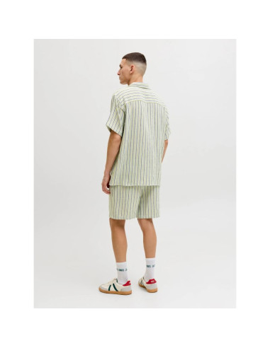 Jack&jones męskie szorty w paski jpstjaiden coba stripe jog shorts reg sn 12274413 tea/stripes
