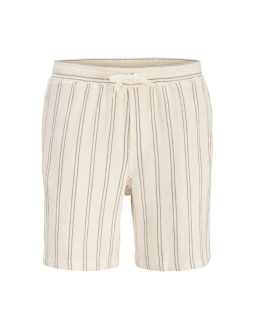 Jack&jones męskie szorty paski jpstjaiden coba stripe jog shorts reg sn 12274413  antique white stripes