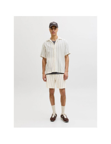 Jack&jones męskie szorty paski jpstjaiden coba stripe jog shorts reg sn 12274413  antique white stripes