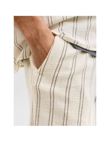 Jack&jones męskie szorty paski jpstjaiden coba stripe jog shorts reg sn 12274413  antique white stripes