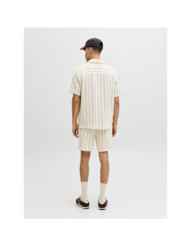 Jack&jones męskie szorty paski jpstjaiden coba stripe jog shorts reg sn 12274413  antique white stripes