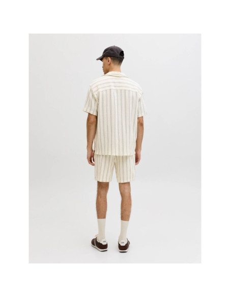 Jack&jones męskie szorty paski jpstjaiden coba stripe jog shorts reg sn 12274413  antique white stripes