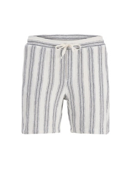 Jack&jones męskie szorty jpstjaiden coba stripe jog shorts reg sn 12274413 cloud dancer/stripes