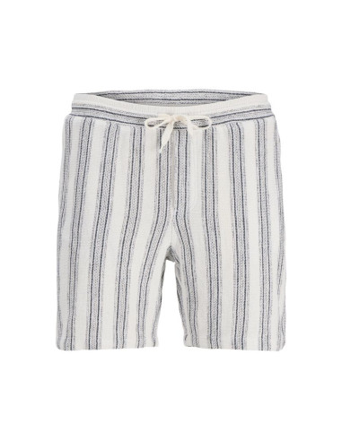 Jack&jones męskie szorty jpstjaiden coba stripe jog shorts reg sn 12274413 cloud dancer/stripes