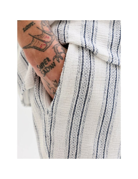 Jack&jones męskie szorty jpstjaiden coba stripe jog shorts reg sn 12274413 cloud dancer/stripes