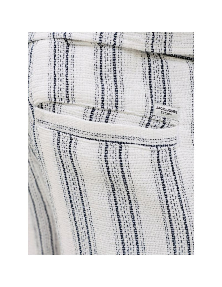 Jack&jones męskie szorty jpstjaiden coba stripe jog shorts reg sn 12274413 cloud dancer/stripes