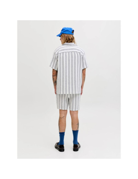 Jack&jones męskie szorty jpstjaiden coba stripe jog shorts reg sn 12274413 cloud dancer/stripes