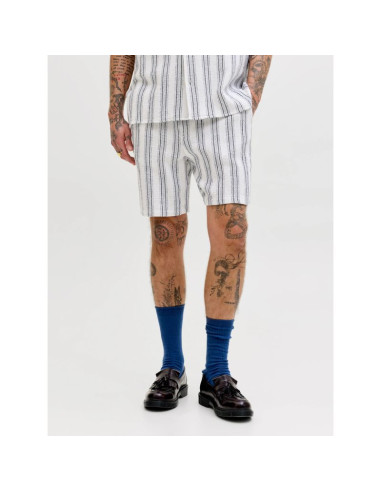 Jack&jones męskie szorty jpstjaiden coba stripe jog shorts reg sn 12274413 cloud dancer/stripes