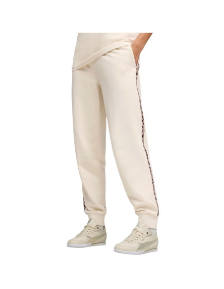 Spodnie damskie puma ess graphic animal comfort beżowe 692464 87
