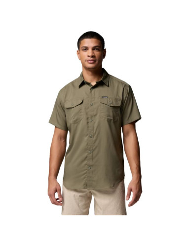 Columbia utilizer ii solid short sleeve shirt 1577762397 zielone l