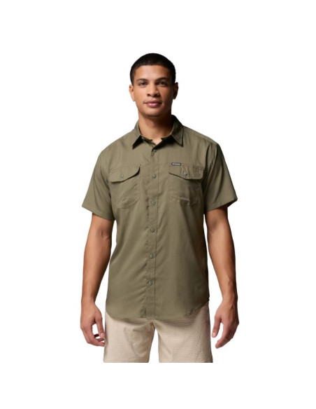 Columbia utilizer ii solid short sleeve shirt 1577762397 zielone l