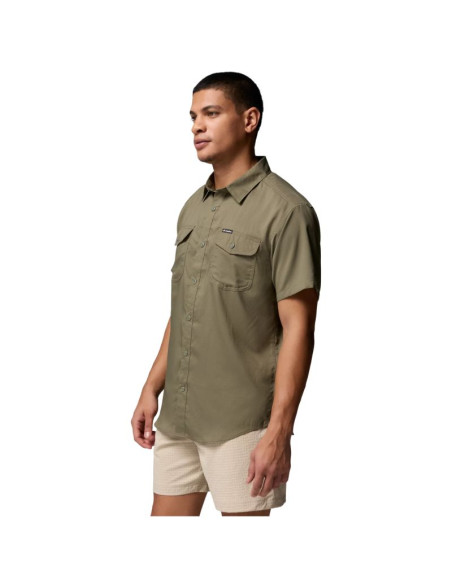 Columbia utilizer ii solid short sleeve shirt 1577762397 zielone l
