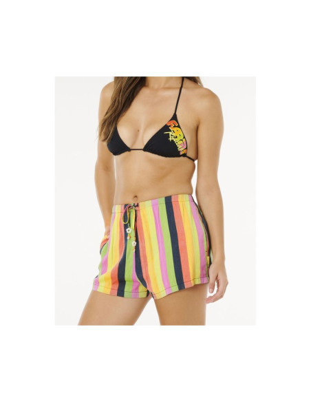 Szorty damskie rip curl neon stripe beach short multikolor