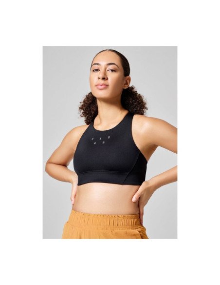 Biustonosz sportowy casall iconic longline sports bra czarny