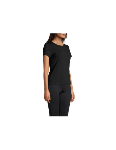 Koszulka casall essential mesh detail tee czarny