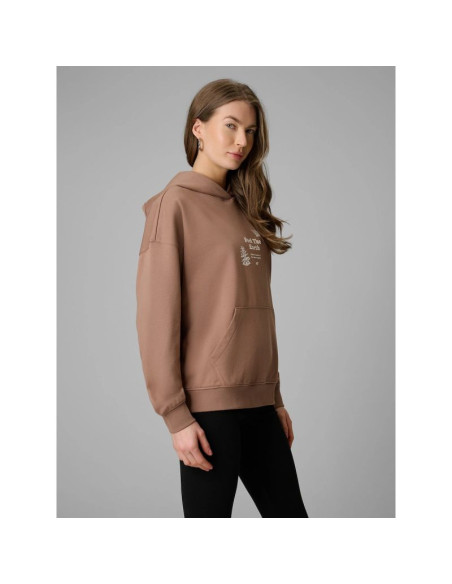 Bluza dresowa loose z kapturem damska 4f 4frss26tswsf2836-83s