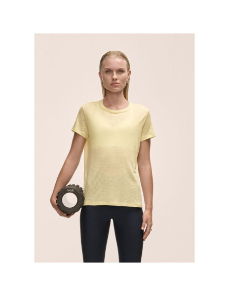 Koszulka damska casall soft texture tee żółty
