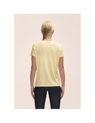 Koszulka damska casall soft texture tee żółty