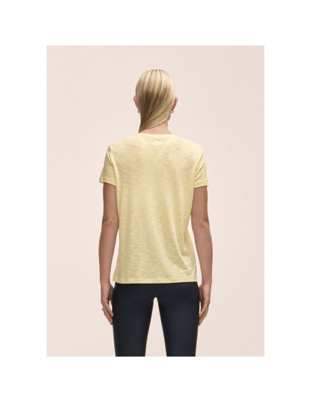 Koszulka damska casall soft texture tee żółty