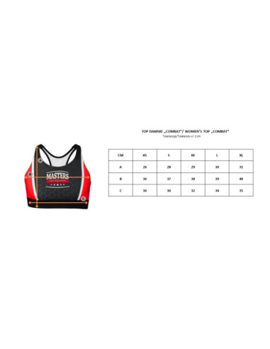 Top krótki damski masters "combat"  (wako approved)