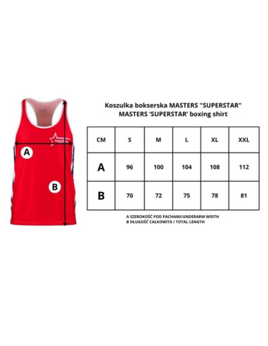 Koszulka bokserska masters  superstar
