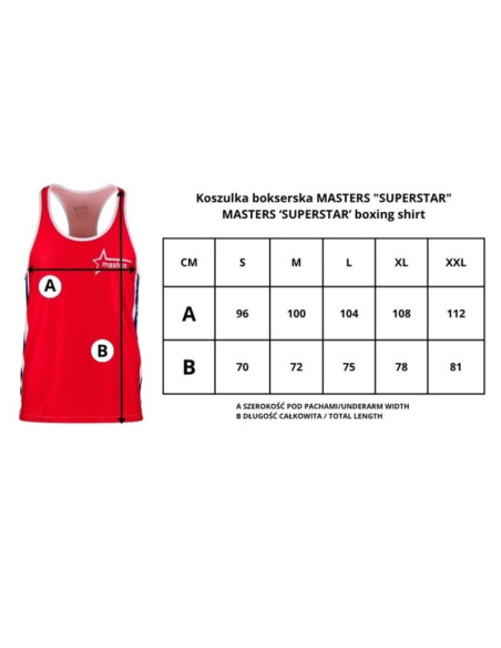 Koszulka bokserska masters  superstar