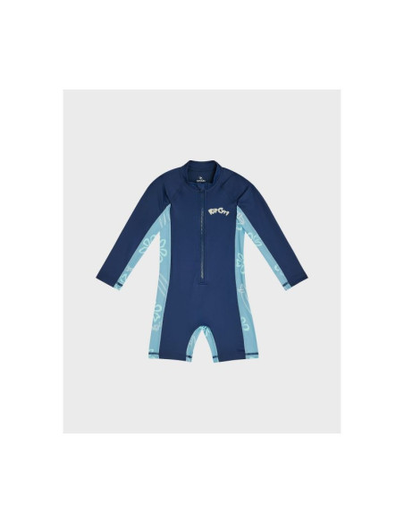 Lycra chłopięca rip curl ride the wave upf l/s sp-boy niebieska