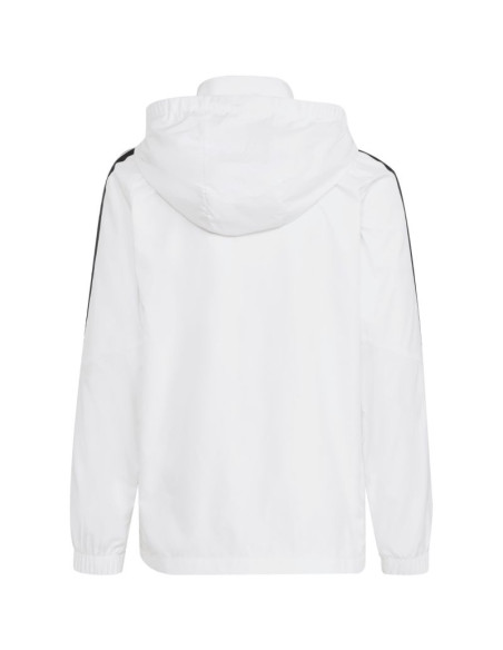 Kurtka dla dzieci adidas tiro 26 league windbreaker biała jy9722