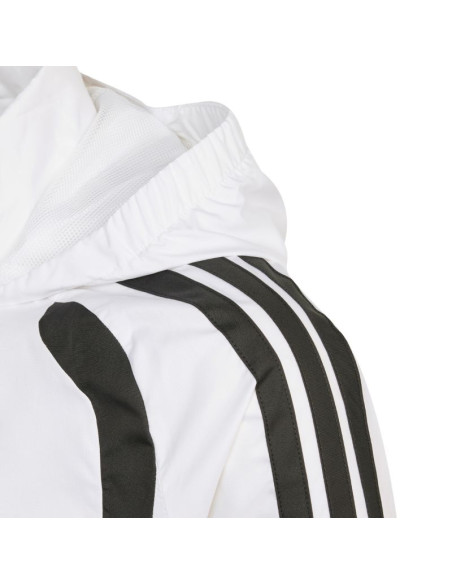 Kurtka dla dzieci adidas tiro 26 league windbreaker biała jy9722