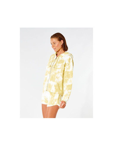 Bluza rip curl classic surf zip through - złoty