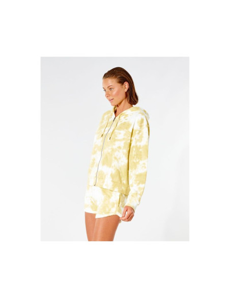 Bluza rip curl classic surf zip through - złoty