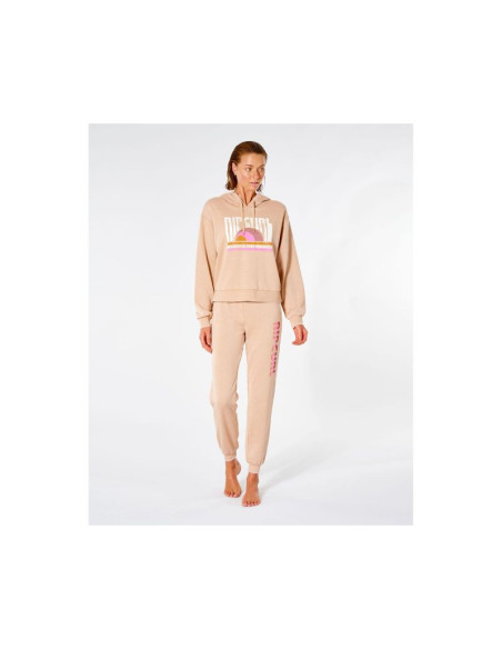 Bluza rip curl wave shapers hood - brązowy