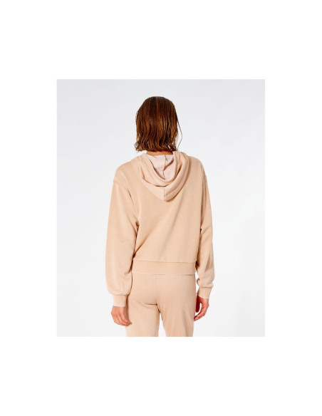 Bluza rip curl wave shapers hood - brązowy
