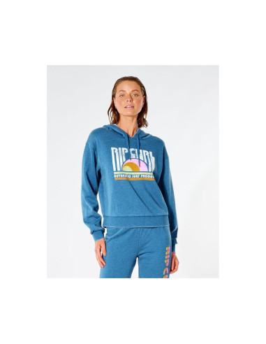 Bluza rip curl wave shapers hood - niebieski