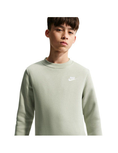 Bluza dla dzieci nike sportswear club fleece jasnozielona fd3006 304