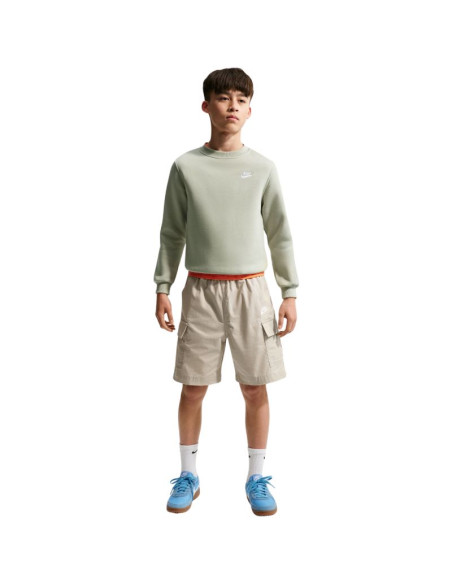 Bluza dla dzieci nike sportswear club fleece jasnozielona fd3006 304