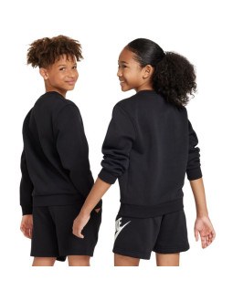Bluza dla dzieci nike sportswear club fleece czarna fd3006 010 2