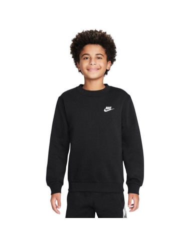 Bluza dla dzieci nike sportswear club fleece czarna fd3006 010