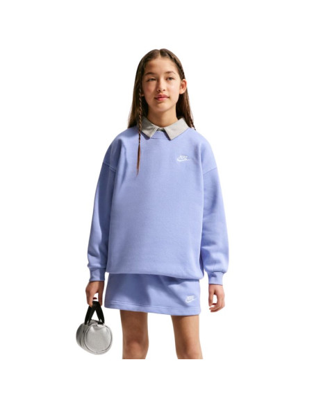Bluza dla dzieci nike sportswear club fleece jasny fiolet fd2923 569