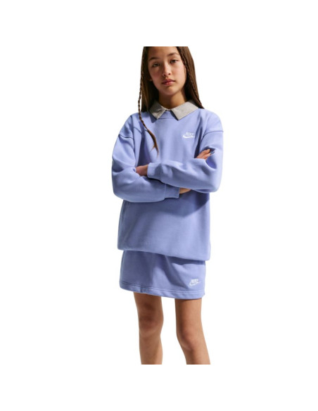 Bluza dla dzieci nike sportswear club fleece jasny fiolet fd2923 569