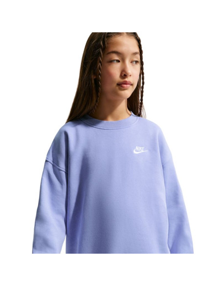 Bluza dla dzieci nike sportswear club fleece jasny fiolet fd2923 569