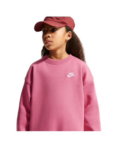 Bluza dla dzieci nike sportswear club fleece różowa fd2923 641