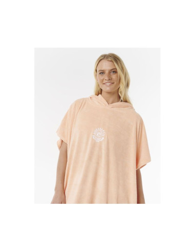 Ponczo damskie rip curl classic surf hooded towel pmarańczowe