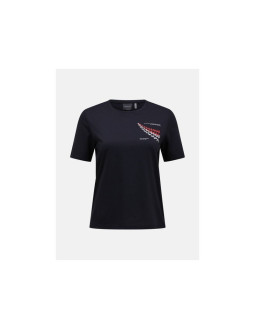 Koszulka damska peak performance w explore graphic tee kolor beżowy