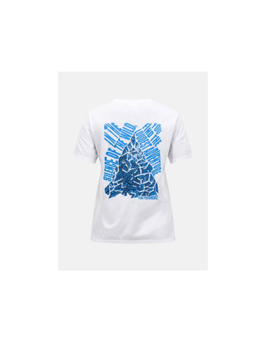 Koszulka damska peak performance w explore graphic tee kolor biały
