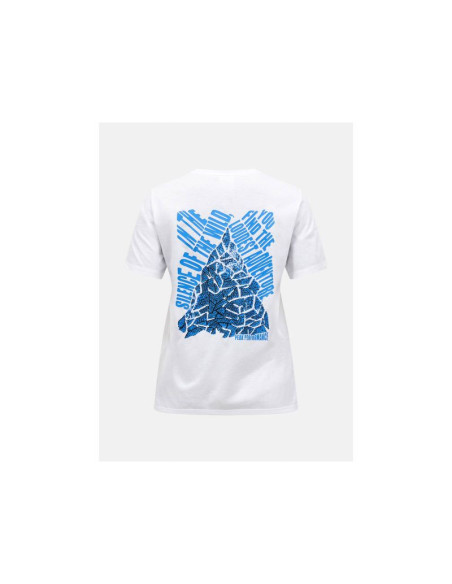 Koszulka damska peak performance w explore graphic tee kolor biały