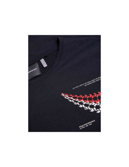 Koszulka damska peak performance w explore graphic tee kolor czarny